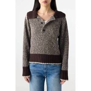 NEW AMO bobbie sweater in mocha/storm